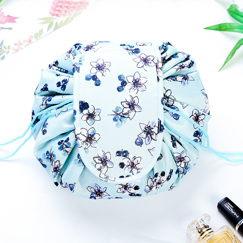 Right Products Women Polyester Capacity Lazy Drawstring Cosmetic Bag Travel  Storage Pouch Makeup Bag