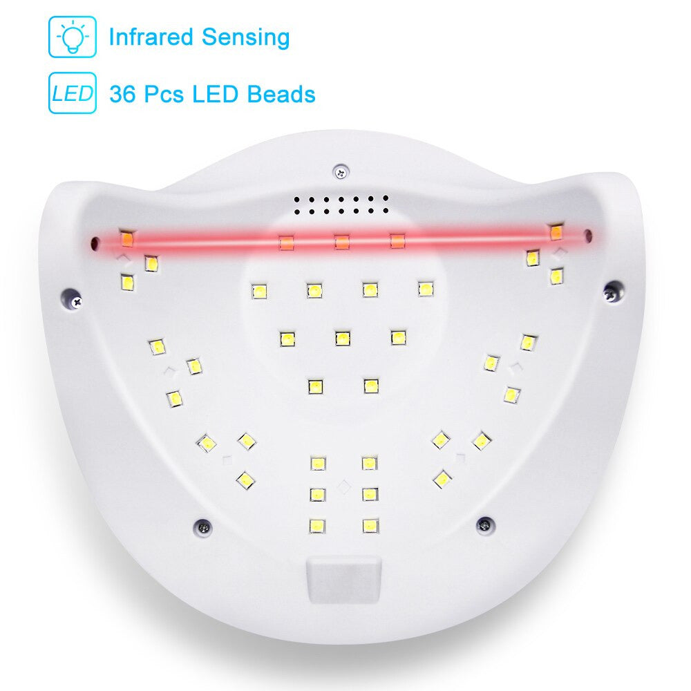 120W UV LED Nail Lamp - Nail Polish Manicure & Pedicure Dryer