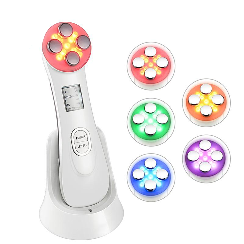 5 In 1 EMS RF LED Skin Rejuvenation Anti-Aging Face Tightening Beauty Device