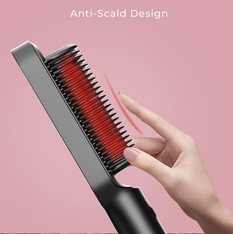 Professional 2 in 1 Ceramic Hair Straightener | Curling Comb - 5 Heat Settings