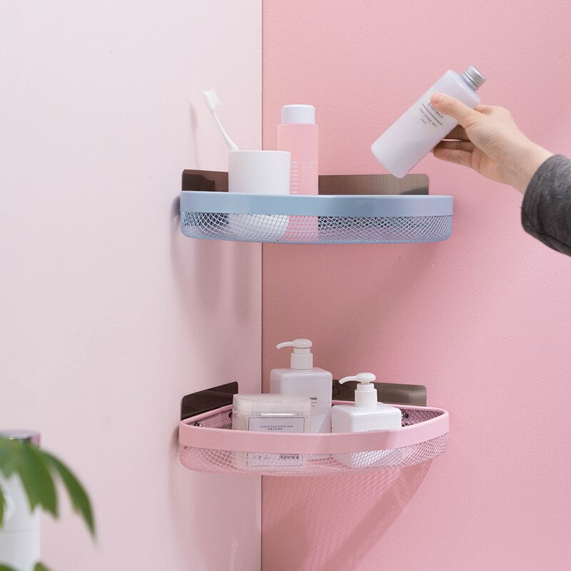 Punch-Less Corner Storage Shelf